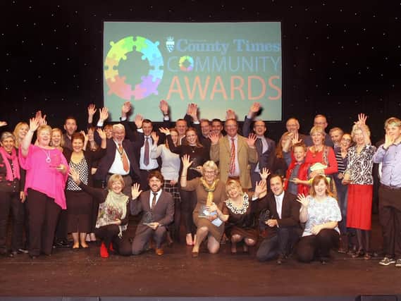 Winners and sponsors of the Community Awards