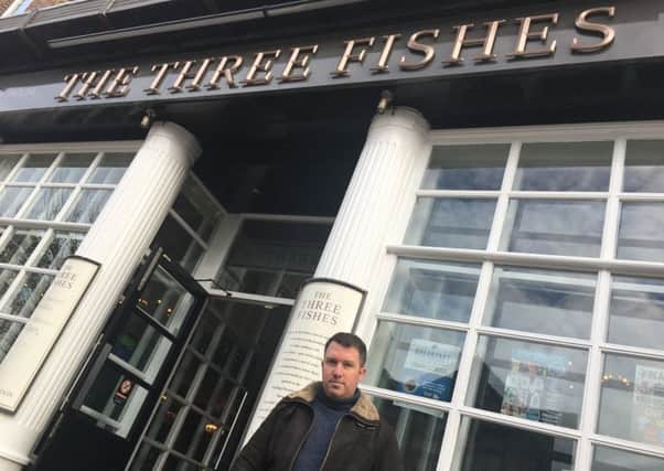 Alan Edmends, 45, said he has been barred from the Three Fishes pub in Chapel Road, Worthing for having an epileptic fit