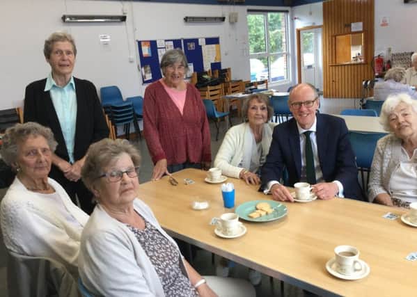 Nick Gibb meeting the Pagham Association in July