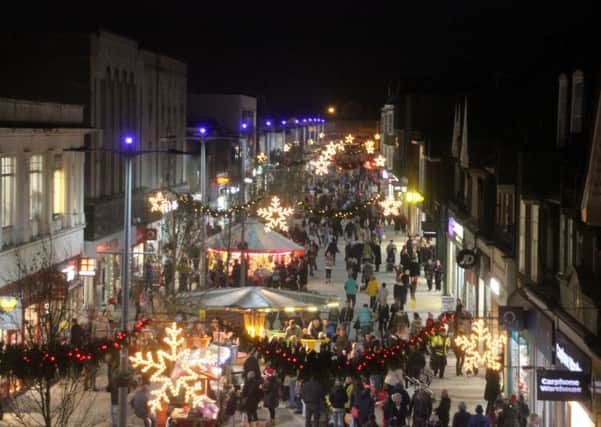 Christmas lights switch on in Bognor Regis in 2014