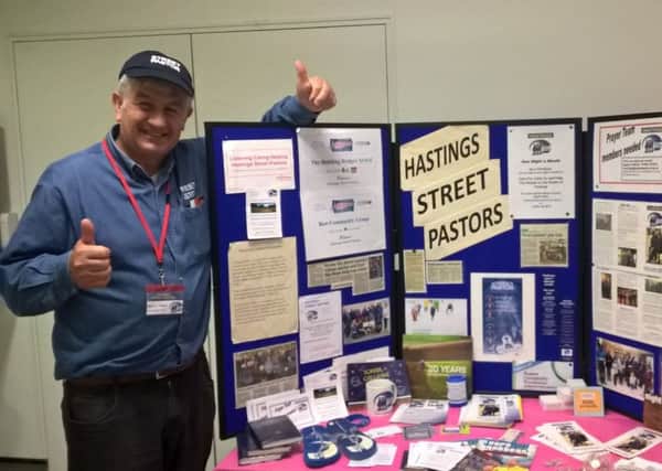 Hastings Street Pastor Martin West at Sussex University's  Freshers Fayre