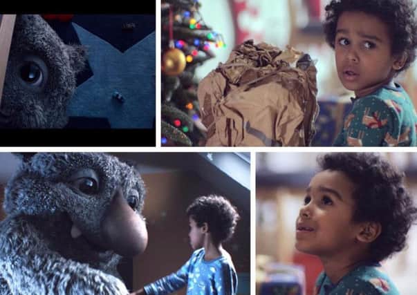 Moz the Monster and his friend Joe star in this year's John Lewis Christmas advert.
