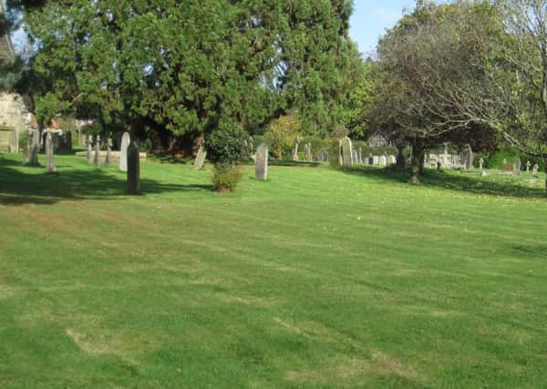 Cuckfield churchyard's babies' burial area SUS-171011-095534001