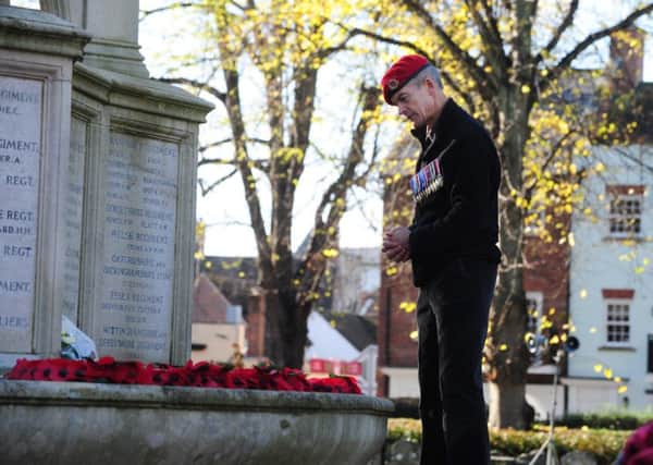 Wreath laying in Chichester for last year's service.ks16001191-28 SUS-161113-171515008