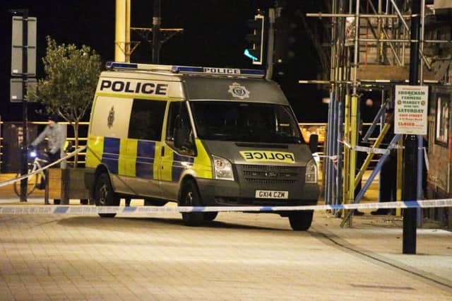 East Street in Shoreham was partially cordoned off after a man was stabbed. Picture: Eddie Mitchell