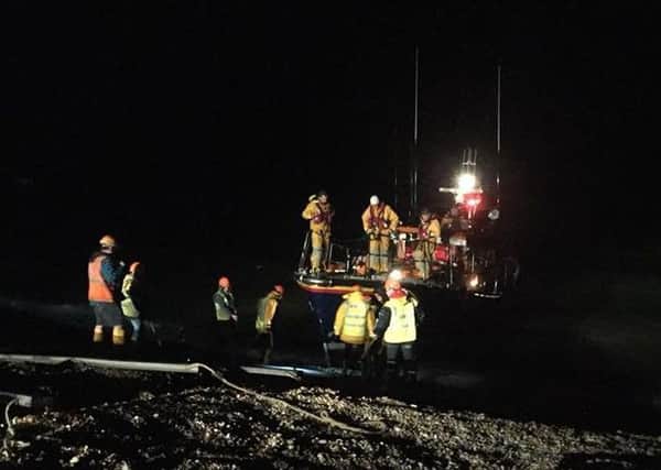 The lifeboat was launched just after 8.50pm. Picture courtesy of RNLI Hastings Lifeboat Station