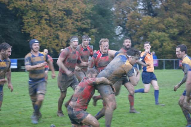 In challenging conditions Heath stuck to the task and this 24-8 win takes them to 3rd in the London 2 South East league