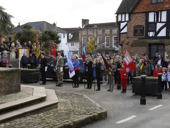 Rememberance Day Parade at the War Memorial, Midhurst. 2017 Clive Bennett Photography 12/11/2017 _CB_5362.CR2
