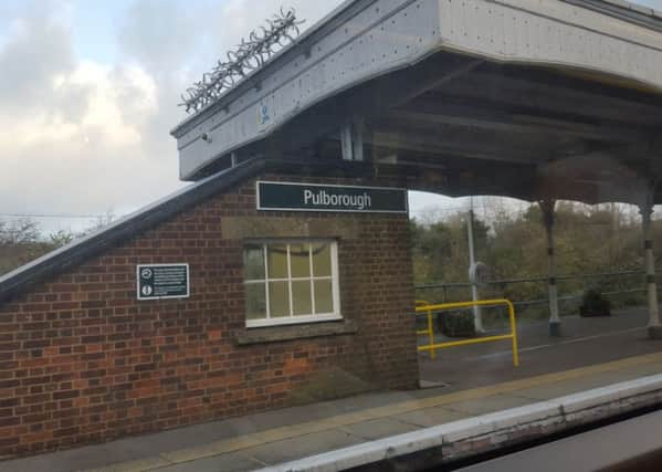 Transport police officers were called to a train at Pulborough Railway Station