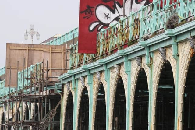 The arches at Brighton's seafront have fallen into disrepair (Photograph: Eddie Mitchell)