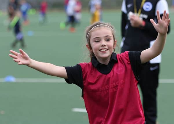 Girls' football in booming in Sussex