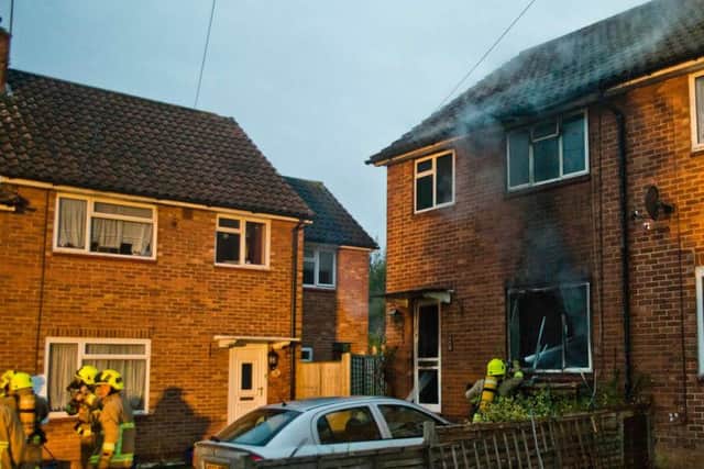 Fire crews were called to the house fire in Haywards Heath last Wednesday (November 15)