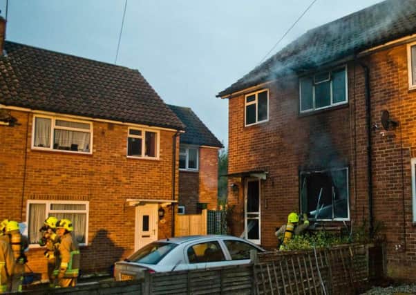 Fire crews were called to the house fire in Haywards Heath last Wednesday (November 15)