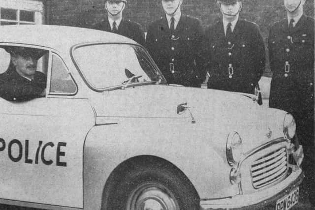 Colin Whitehead, far right, with Horsham Police colleagues in 1969