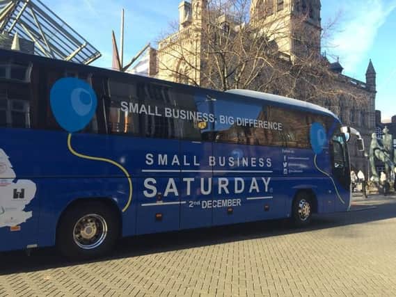 The Small Business Saturday bus