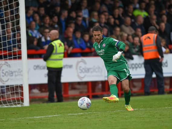 Crawley Town goalkeeper Glenn Morris. Picture by Phil Westlake (PW Sporting Photography)