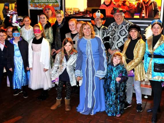 The cast of Cinderella at the festive celebrations. SR1728144