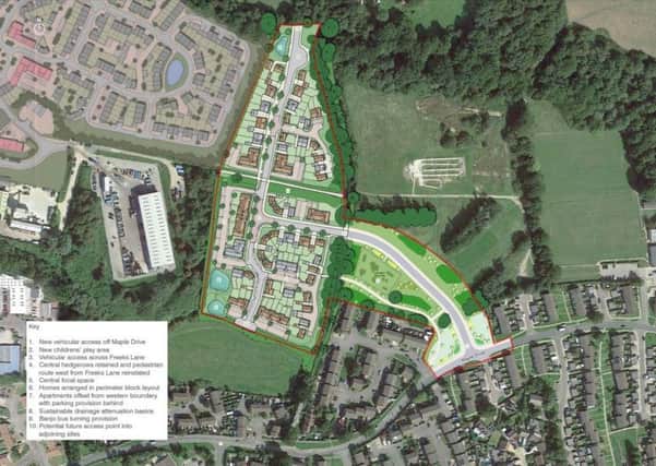 An outline plan for land south of Freeks Farm. Photo courtesy of Rydon Homes via the Mid Sussex District Council website