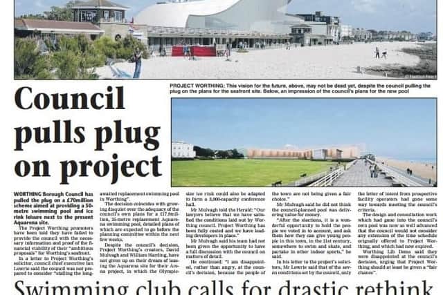 Herald cuttings of coverage of Project Worthing