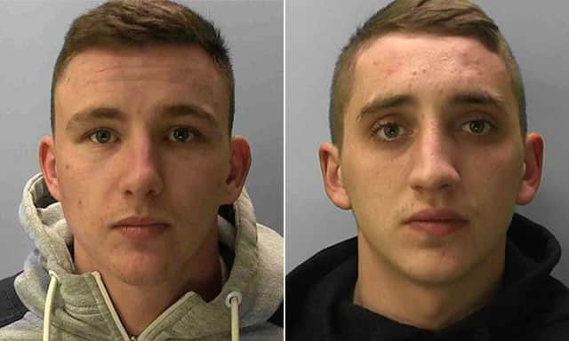 Elliot Bourdon-Pierre (left) and Matthew Smith (right). Photo courtesy of Sussex Police. SUS-171121-174035001