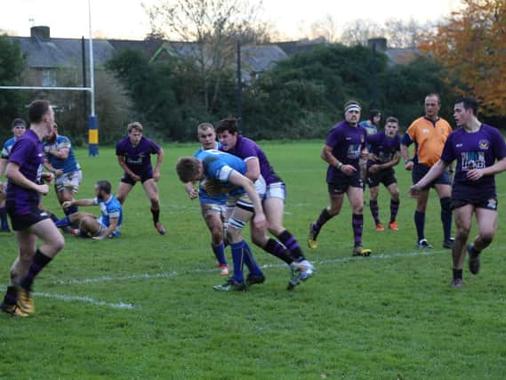 The University of Chichester men's rugby team in home action / Picture by John Geeson