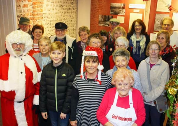 Friends of Marlipins Museum volunteers at the Victorian-themed Christmas fayre DM17113804a
